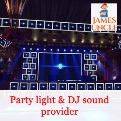 Party light and DJ sound provider Mr. Roni Garain in Karidhya